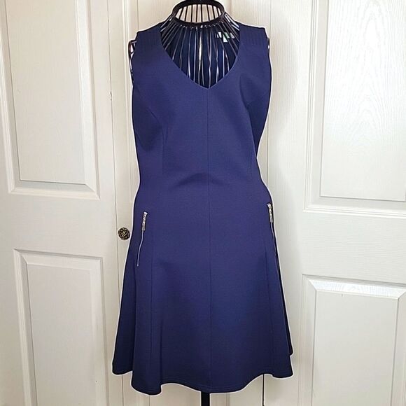 JADE MELODY TAN Navy Blue Dress Size Small - Picture 2 of 7